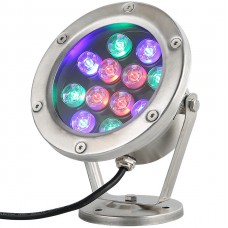 Φωτιστικό Συντριβανιού LED 12W 12V IP68 RGB με Controller 98LED012RGB